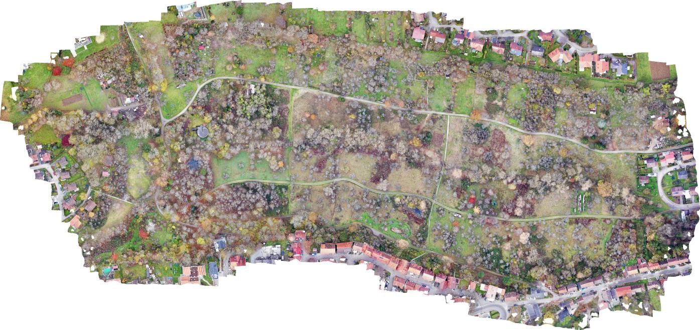 Luftaufnahme von der Pfingsthalde