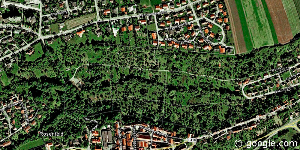 Google Earth Luftaufnahme im Jahr 2000 von Rosenfeld